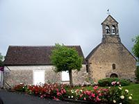 Salle communale et église